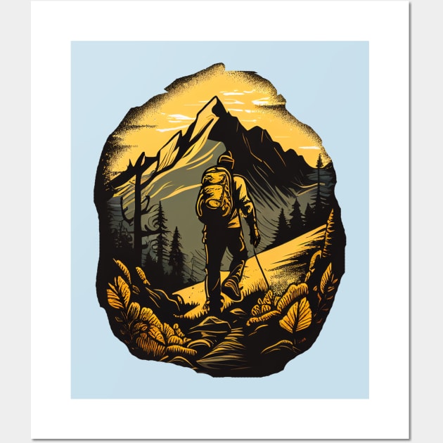 T-shirt for people who love the mountains nature Wall Art by Crazy.Prints.Store